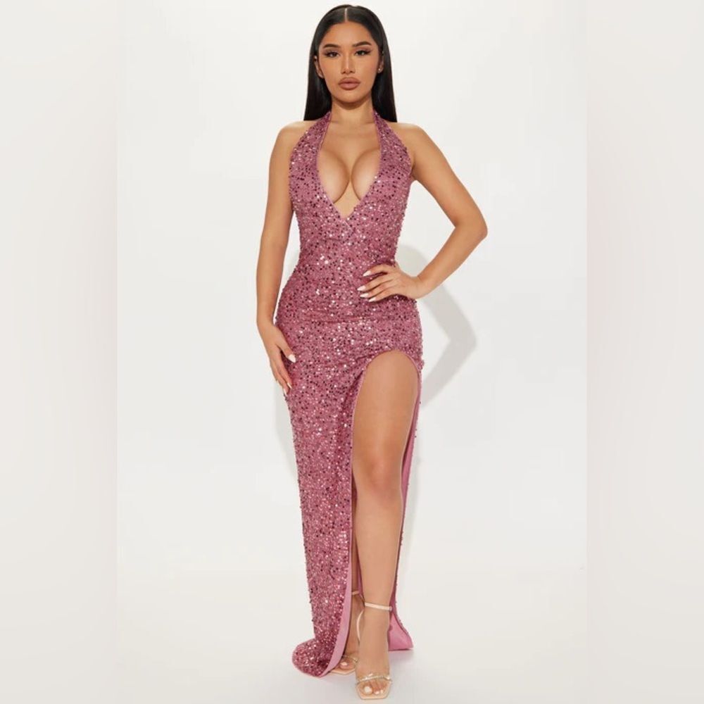 FN Hailie Sequin Maxi Dress